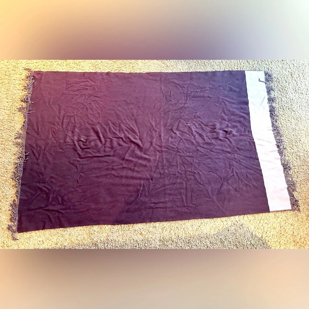 West Elm Purple Throw Blanket